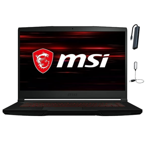 MSI GF63 Thin 15.6" Gaming Laptop, FHD 144Hz, Intel Core i5-11400H, NVIDIA GeForce RTX 3050, 16GB Memory, 1TB SSD, Windows 11 Home, Black with Mazepoly Accessories