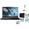 thumbnail image 1 of MSI GF63 Thin 15.6" Gaming Laptop, FHD 144Hz, Intel Core i5-11400H, NVIDIA GeForce RTX 3050, 20GB Memory, 512GB NVMe SSD, Windows 11 Home, Black + Mazepoly Accessories, 1 of 5