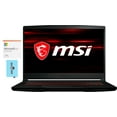 thumbnail image 1 of MSI GF63 Thin-15 Gaming & Entertainment Laptop (Intel i5-10500H 6-Core, 15.6" 60Hz Full HD (1920x1080), NVIDIA GTX 1650 [Max-Q], 8GB RAM, 2TB  HDD, Win 11 Pro) with Microsoft 365 Personal , Hub, 1 of 7