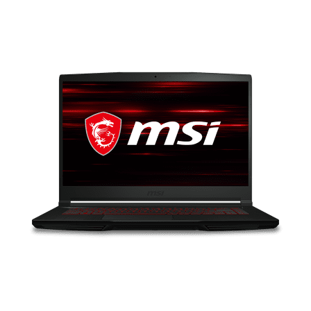 MSI GF63 Thin Gaming Laptop, 15.6" FHD Display, Intel Core i5-10300H, NVIDIA GeForce GTX 1650 MaxQ, 8GB DDR4, 256GB NVMe SSD, Black, Windows 10 - GF63222