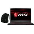 thumbnail image 1 of MSI GF63 Thin Gaming &amp; Entertainment Laptop (Intel i5-10500H 6-Core, 15.6" 144Hz Full HD (1920x1080), Nvidia RTX 3050, 8GB RAM, Win 11 Pro) with Travel &amp; Work Backpack, 1 of 7