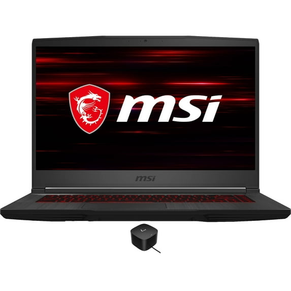 MSI GF65 Thin 10UE Gaming/Entertainment Laptop (Intel i7-10750H 6-Core, 15.6in 144Hz Full HD (1920x1080), GeForce RTX 3060, 16GB RAM, 512GB SSD, Win 10 Home) with 120W G4 Dock