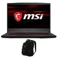 thumbnail image 1 of MSI GF65 Thin 10UE Gaming/Entertainment Laptop (Intel i7-10750H 6-Core, 15.6in 144Hz Full HD (1920x1080), GeForce RTX 3060, Win 11 Pro) with Travel/Work Backpack, 1 of 7
