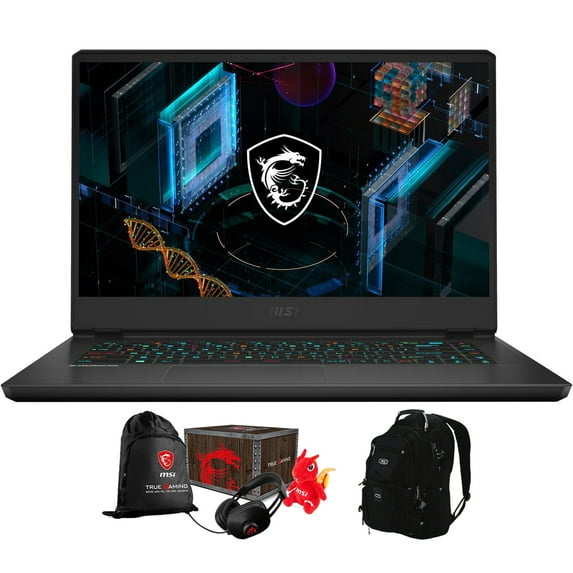 MSI GP66 Leopard Gaming/Entertainment Laptop (Intel i7-11800H 8-Core, 15.6in 144Hz Full HD (1920x1080), NVIDIA RTX 3080, 16GB RAM, Win 11 Pro) with Loot Box , Travel/Work Backpack