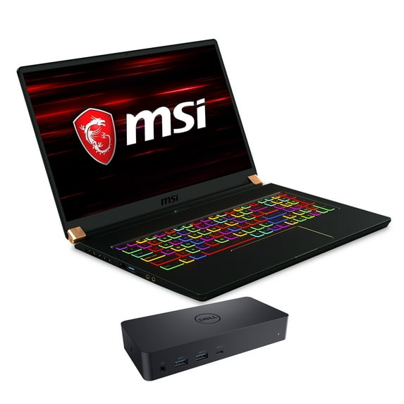 MSI GS75 Stealth-205 Gaming & Entertainment Laptop (Intel i7-8750H 6-Core, 17.3" 144Hz Full HD (1920x1080), NVIDIA RTX 2060, 16GB RAM, 2x2TB PCIe SSD RAID 1 (2TB), Win 10 Pro) with D6000 Dock