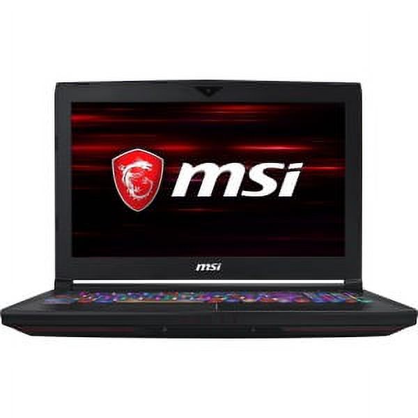 MSI GT63 TITAN-047 15.6" Gaming Laptop Intel i7-8750H; NVIDIA GeForce GTX 1070 8G; 256GB SSD + 1TB HDD Storage; 16GB RAM + Free COD4 Black Ops (see details below) - image 1 of 7