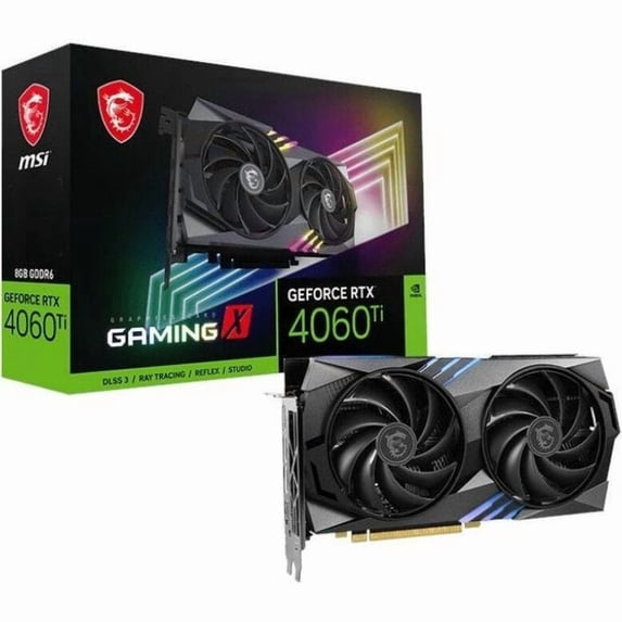 MSI Gaming GeForce RTX 4060 Ti 8GB GDDR6 PCI Express 4.0 x8 ATX Video Card RTX 4060 Ti GAMING X 8G