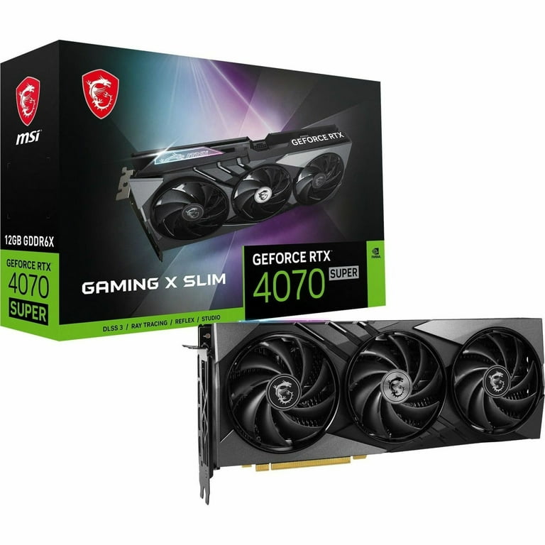美品 MSI GEFORCE RTX 4070SUPER MSI GeForce RTX 4070 SUPER 12G Gaming X Slim GPU Graphics