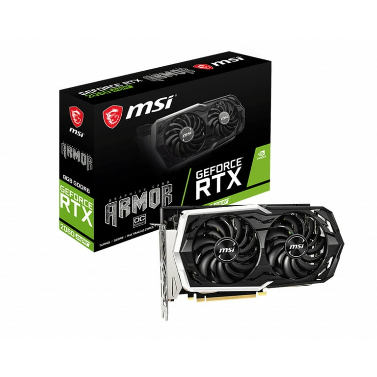 MSI GeForce RTX 2060 Super Armor OC 8GB, Black - Walmart.com MSI GeForce RTX 2060 Super Armor OC 8GB, Black - Walmart.com