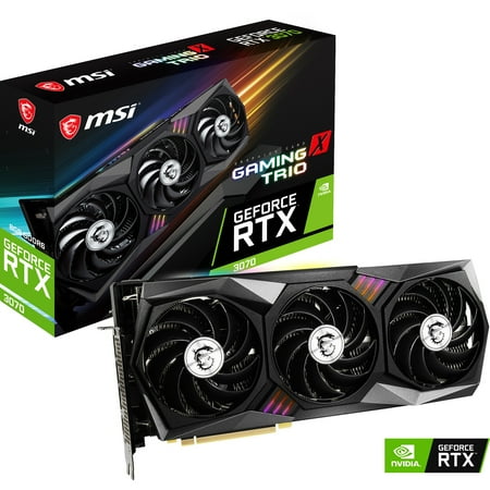 MSI - NVIDIA GeForce RTX 3070 GAMING X TRIO 8GB GDDR6 PCI Express 4.0 Graphics Card