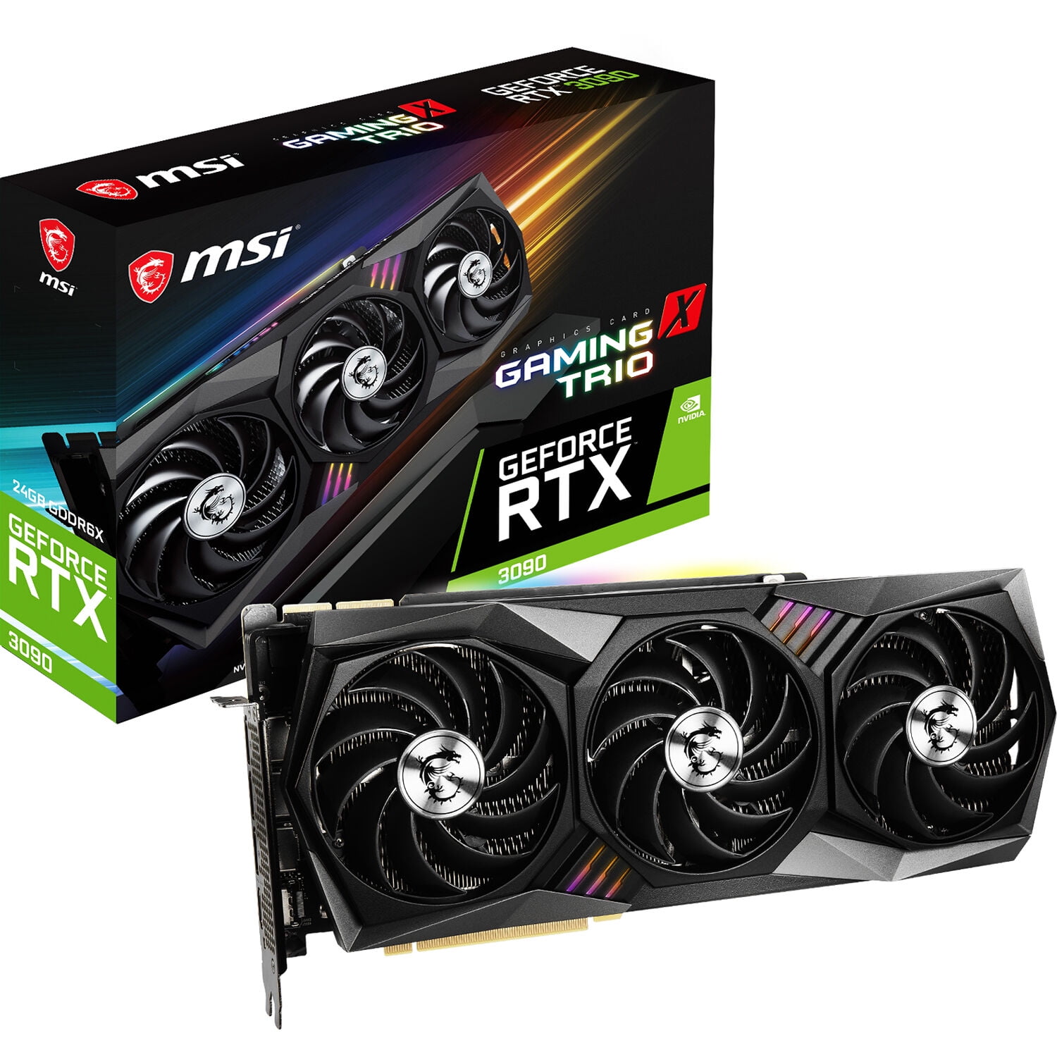 MSI GeForce RTX 3080 Gaming X TRIO 10GB Graphic Card - Walmart.com