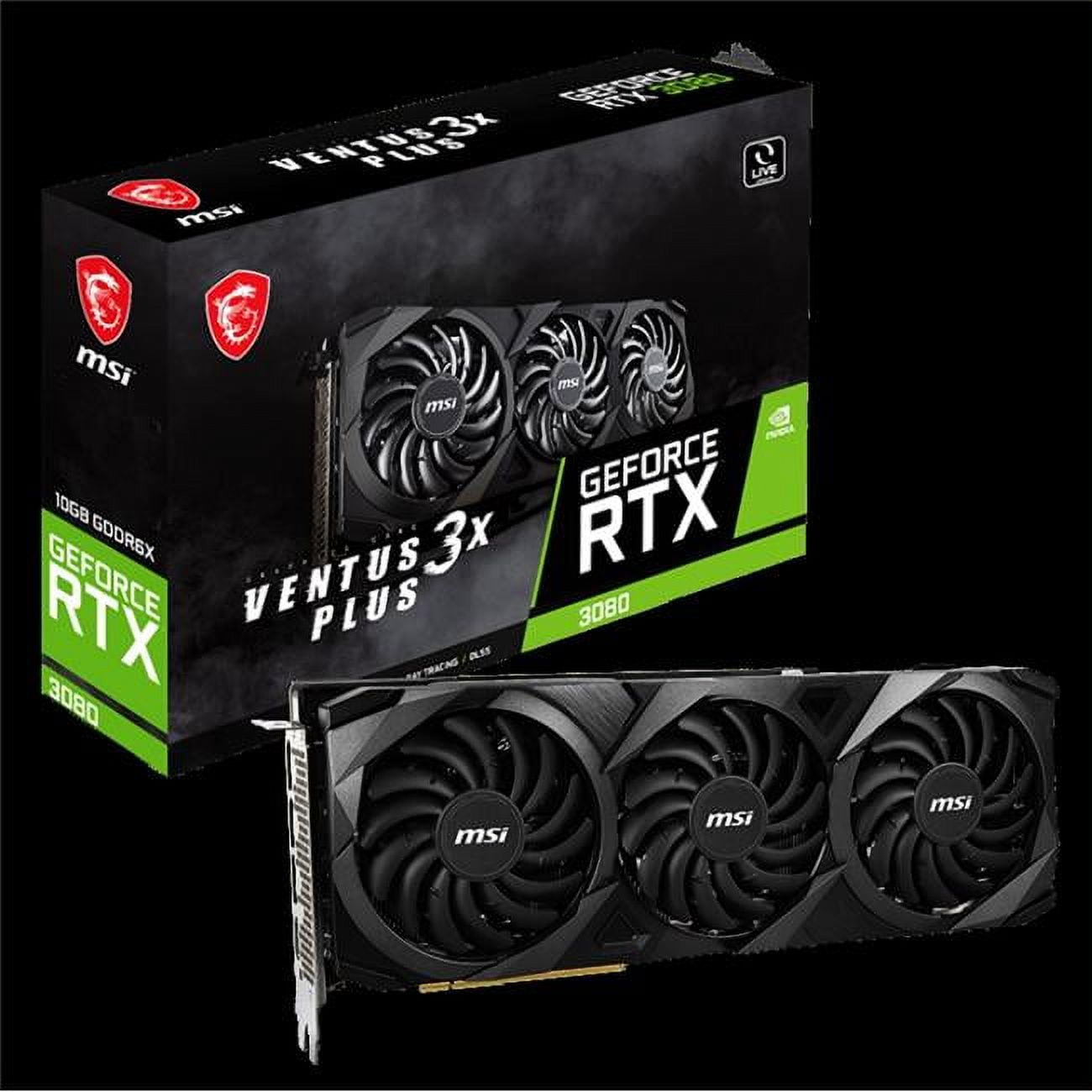 MSI 10 GB GDDR6X 320 Bit VCX RTX 3080 Ventus 3X Plus 10G OC MSI 10 GB GDDR6X 320 Bit VCX RTX 3080 Ventus 3X Plus 10G OC