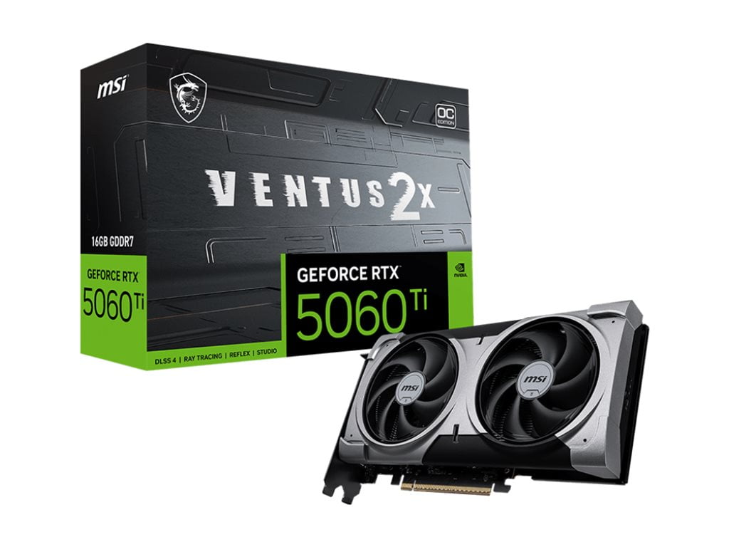 MSI G506T16V2CP RTX 5060 Ti 16GB Ventus 2X OC Plus Graphics Card