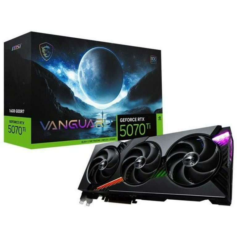 MSI RTX 5070 Ti 16GB Gaming GPU, NVIDIA Blackwell Architecture
