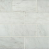 MSI Greecian White 3 in. x 6 in. Polished Marble Floor and Wall Tile (1 ...