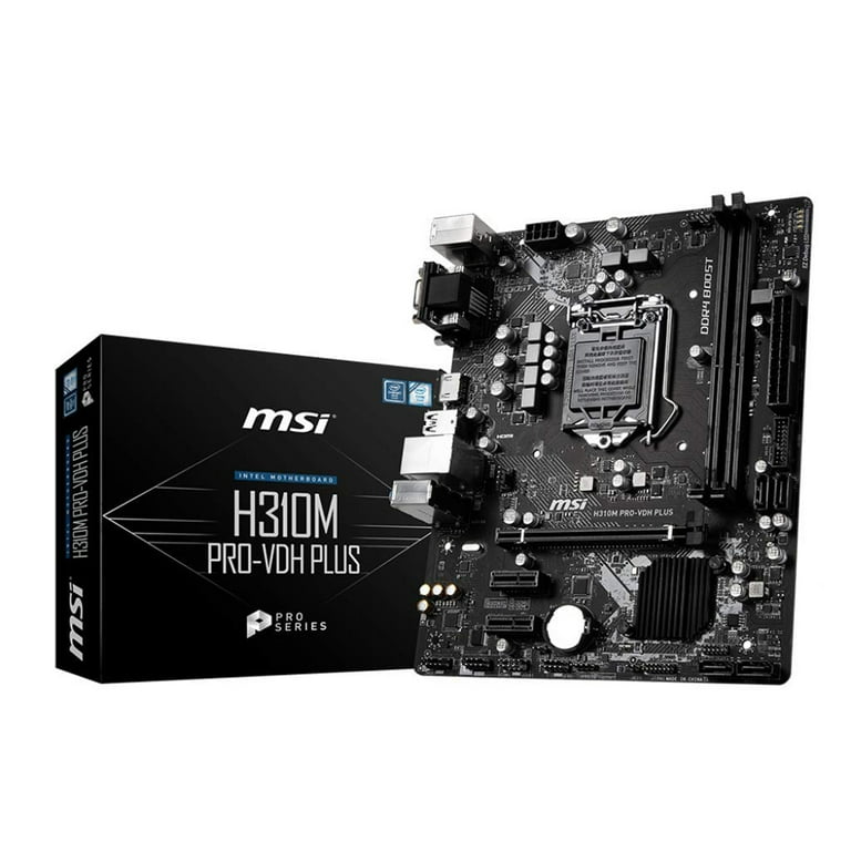 MSI H310M Pro-VDH Plus Intel Coffee Lake Micro ATX Motherboard