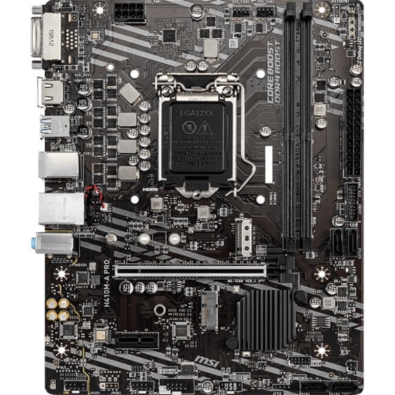 MSI H410M-A PRO Desktop Motherboard - Intel H410 Chipset - Socket LGA-1200