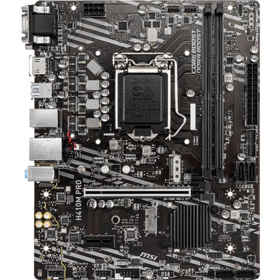 MSI H410M PRO Desktop Motherboard - Intel H410 Chipset - Socket LGA-1200