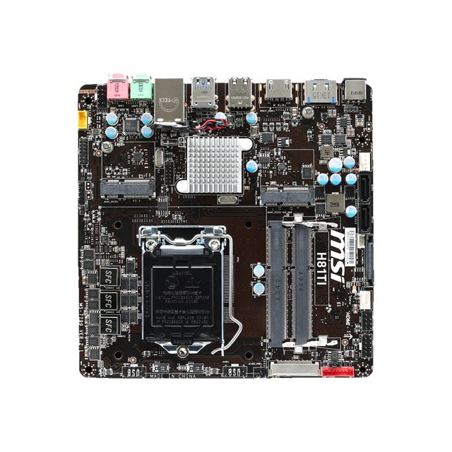 MSI H81TI - Motherboard - mini ITX - LGA1150 Socket - H81 Chipset - USB 3.0 - Gigabit LAN - onboard graphics (CPU required) - 8-channel audio