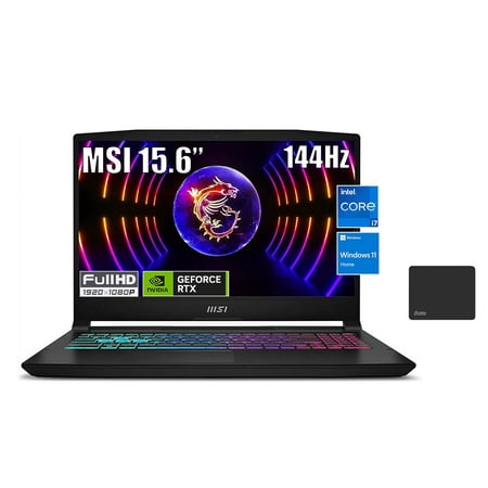 MSI Katana 15.6" Gaming Laptop, 144Hz FHD IPS, Intel Core i7-13620H (Beats i9-12900H, Up to 4.9GHz), NVIDIA GeForce RTX 4060, 16GB DDR5 RAM, 2TB SSD, Backlit, Windows 11 Home, with 5AVE Mousepad