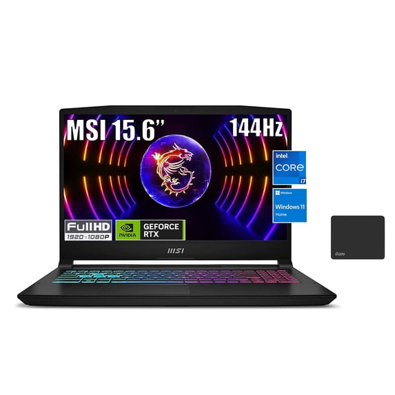 MSI Katana 15.6" Gaming Laptop, 144Hz FHD IPS, Intel Core i7-13620H (Beats i9-12900H, Up to 4.9GHz), NVIDIA GeForce RTX 4060, 16GB DDR5 RAM, 2TB SSD, Backlit, Windows 11 Home, with 5AVE Mousepad