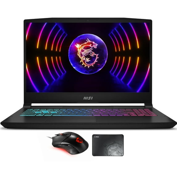 MSI Katana 15 B12VGK-082US Gaming/Entertainment Laptop (Intel i7-12650H 10-Core, 15.6in 144Hz Full HD (1920x1080), GeForce RTX 4070, 64GB DDR5 4800MHz RAM, Win 11 Home) with Clutch GM08 , Pad