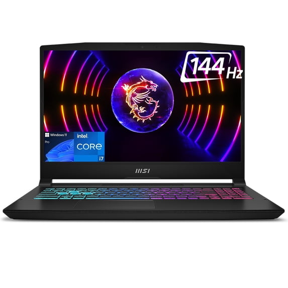 MSI Katana 15 Gaming Laptop, 15.6" FHD IPS 144Hz, 12th Gen Intel 10-Core i7-12650H Up to 4.7Ghz, GeForce RTX 4070, 32GB DDR5, 2TB PCIe SSD, Wi-Fi 6, 4-Zone RGB Keyboard, Type-C, HDMI, Win 11 Pro