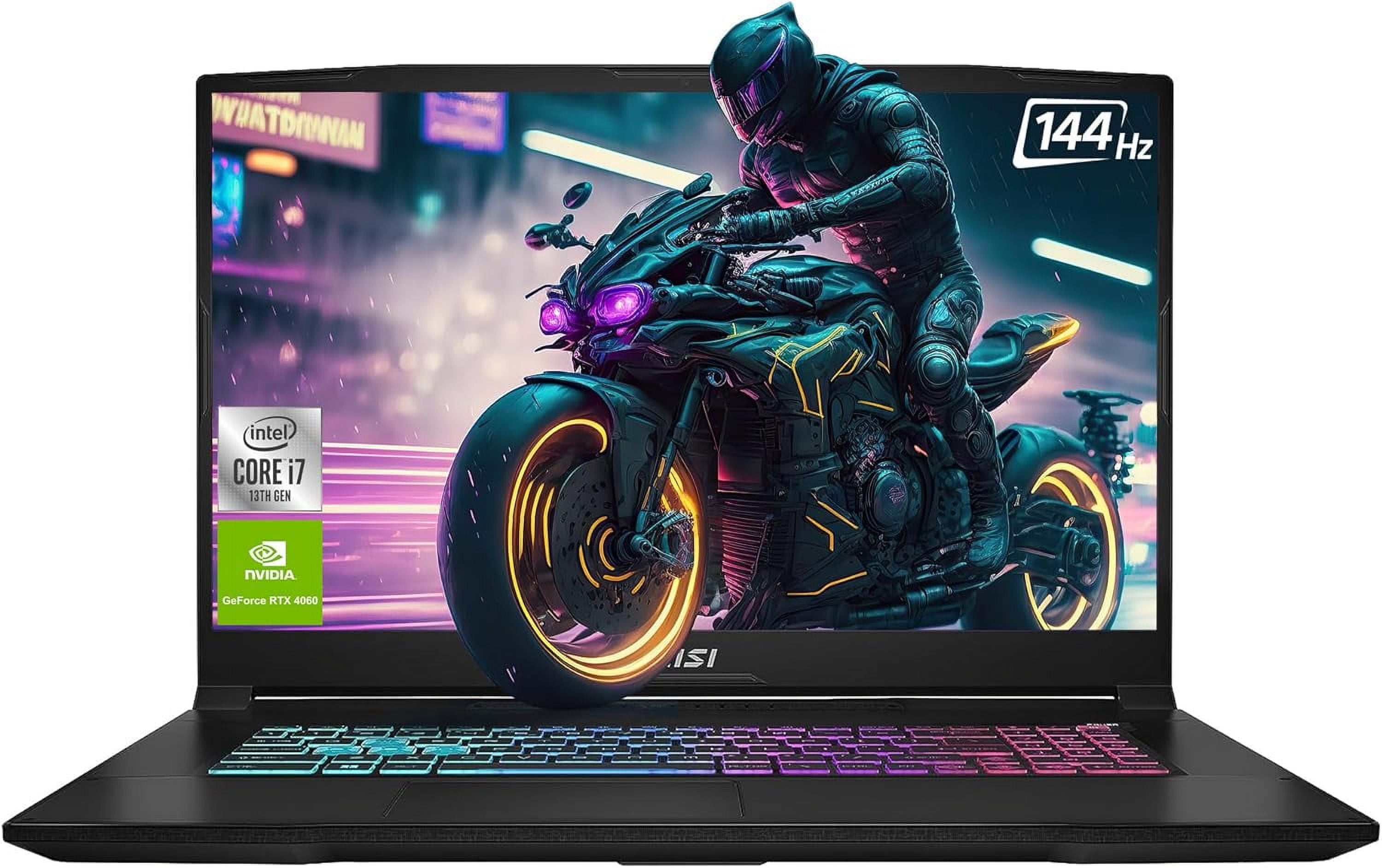 "MSI Katana 17 Laptop, Intel Core i7, 17.3"", 64GB, 2TB SSD, RTX 4060, USBC, Win 11, Black