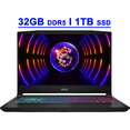 thumbnail image 1 of MSI Katana A15 AI Premium Gaming Laptop 15.6" FHD IPS 144Hz AMD Octa-core Ryzen 7 8845HS 32GB DDR5 1TB SSD GeForce RTX 4060 8GB RGB Backlit USB-C Nahimic Win11, 1 of 7
