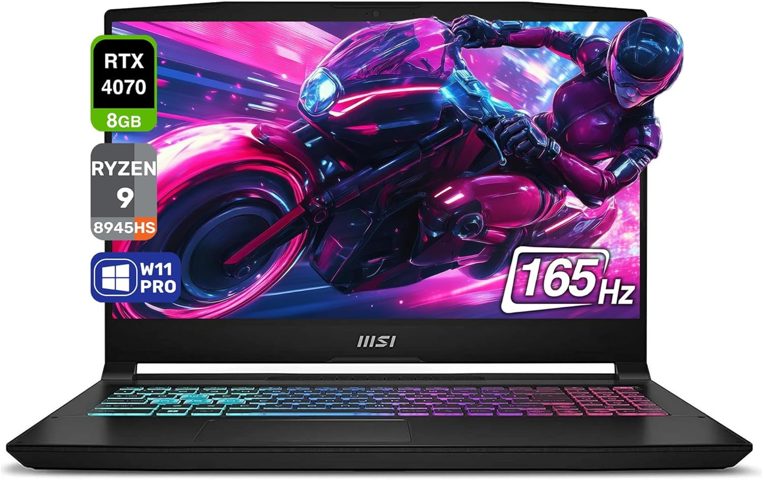msi katana a15 15.6 gaming laptop amd ryzen 7 8845hs