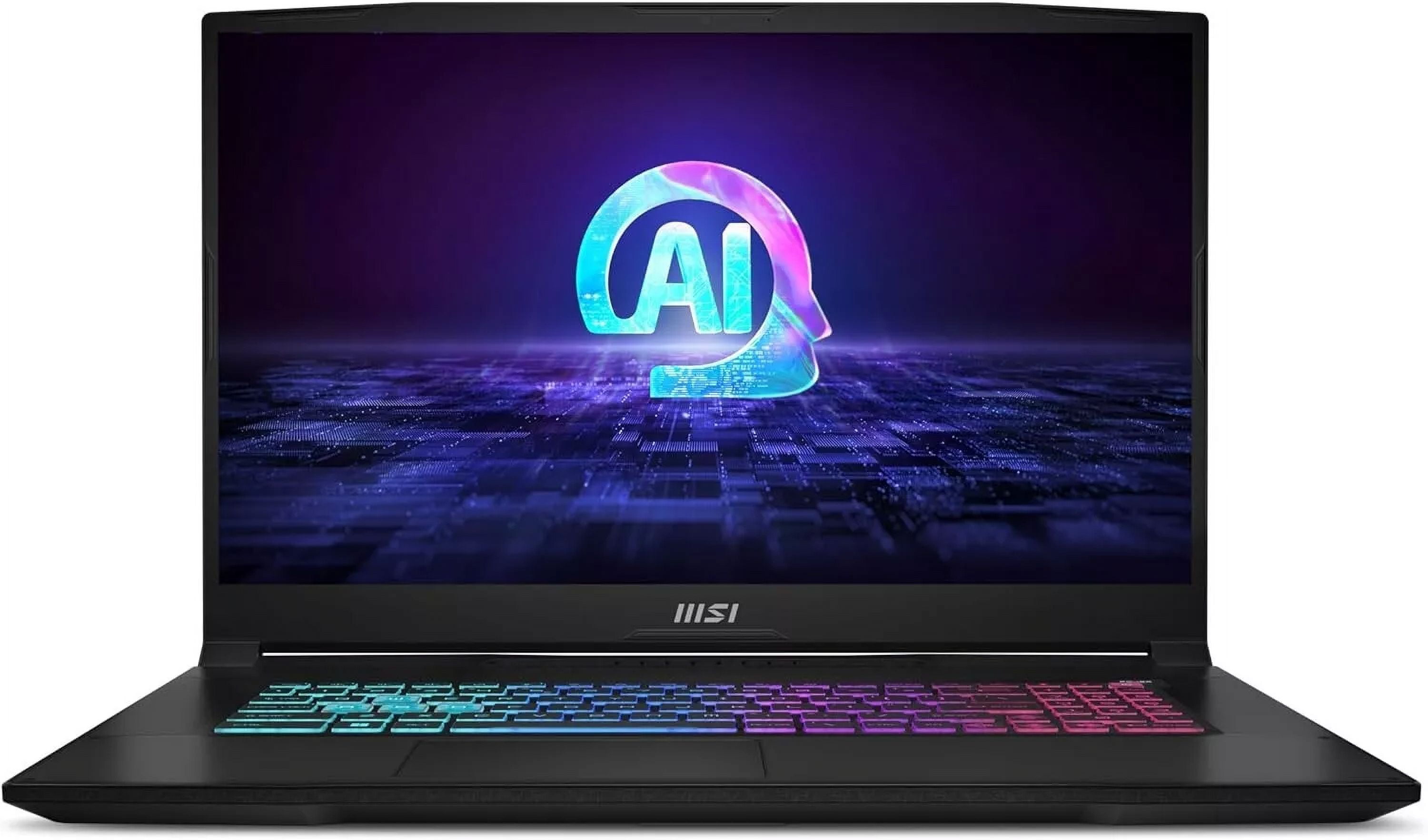 MSI Katana A17 AI 17.3 240Hz QHD Gaming Laptop: Ryzen 9-8945HS, NVIDIA Geforce RTX 4070, 64GB DDR5, 2TB NVMe SSD, Cooler Boost 5, Win 11: Black B8VG-879US