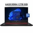 thumbnail image 1 of MSI Katana GF76 17 Gaming Laptop 17.3" FHD IPS 144Hz Display 12th Gen Intel 14-Core i7-12700H Processor 64GB DDR4 2TB SSD NVIDIA GeForce RTX 3060 6GB Backlit Keyboard Nahimic HDMI USB-C Win11 Black, 1 of 7
