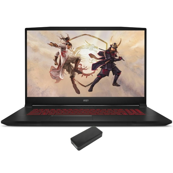 MSI Katana GF76 Gaming/Entertainment Laptop (Intel i7-11800H 8-Core, 17.3in 144 Hz Full HD (1920x1080), GeForce RTX 3050 Ti, 16GB RAM, 8TB PCIe SSD, Backlit KB, Wifi, Win 11 Home) with DV4K Dock