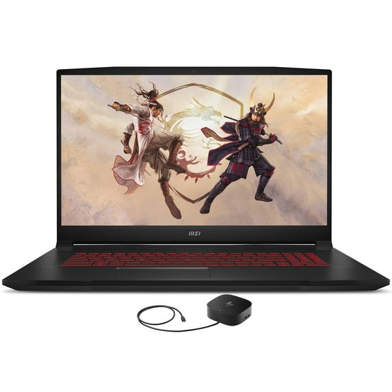 MSI Katana GF76 Gaming/Entertainment Laptop (Intel i7-11800H 8-Core, 17.3in 144 Hz Full HD (1920x1080), GeForce RTX 3050 Ti, 64GB RAM, Win 10 Pro) with G2 Universal Dock