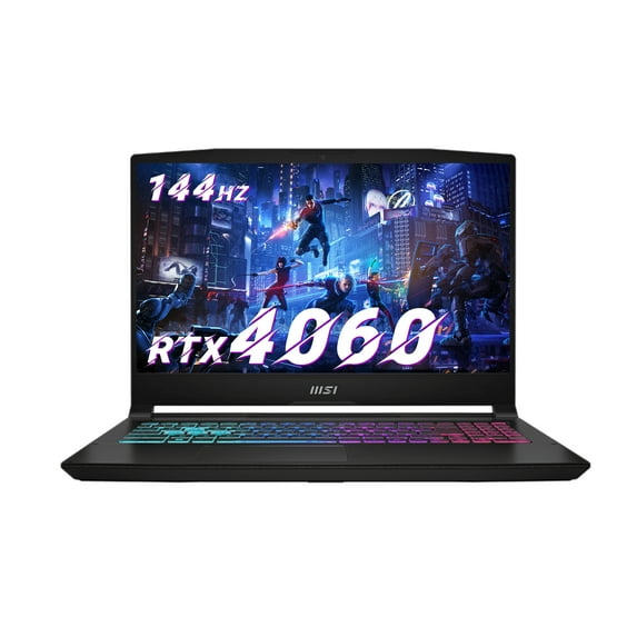 MSI Katana i7 RTX 4060 Gaming Laptop, 15.6" FHD 144Hz, Intel i7-13620H, GeForce RTX 4060, 32GB RAM, 1TB SSD, RGB Backlit KB, Wi-Fi 6, Windows 11 Home, Black