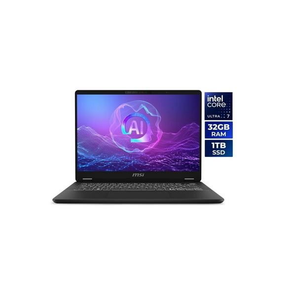 MSI Prestige 14 AI+ Evo 14.0" Laptop Intel Core Ultra 7 258V 32GB Memory 1 TB NVMe SSD Windows 11 Home C2VMG-032US