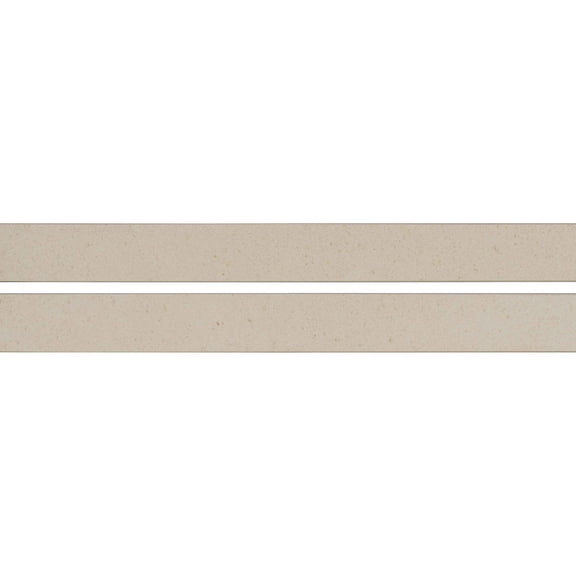 MSI Living Style Off-White Bullnose 2 in. x 24 in. Matte Porcelain Wall Tile (12 pieces /24 lin. ft. /Case)