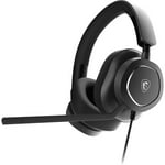 MSI Maestro 300 Gaming Headset - 40mm Neodymium Drivers, Unidirectional (Cardioid) Mic, Lightweight Comfort, Cross Platform Connectivity