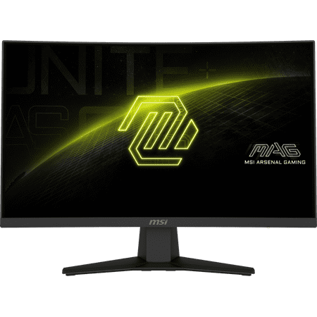 MSI - MAG 244C 24" VA LCD Curved FHD 180Hz 1ms Adaptive Sync Gaming Monitor with HDR ready (DisplayPort, HDMI, 250cd) - Black