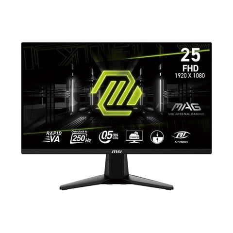 MSI 25" FHD (1920 x 1080) HDMI DP 250Hz 0.5ms Adaptive-Sync LCD Gaming Monitor - MAG 255XFV
