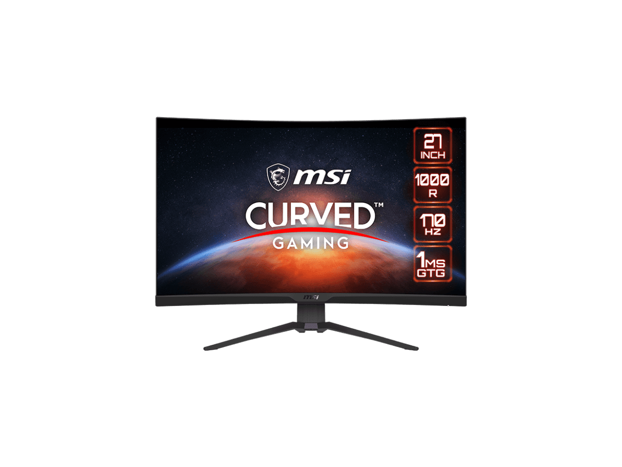 Comprar Monitor PC Gaming curvo MSI MAG 275CQRF-QD, 170 Hz, WQHD · MSI ·  Hipercor