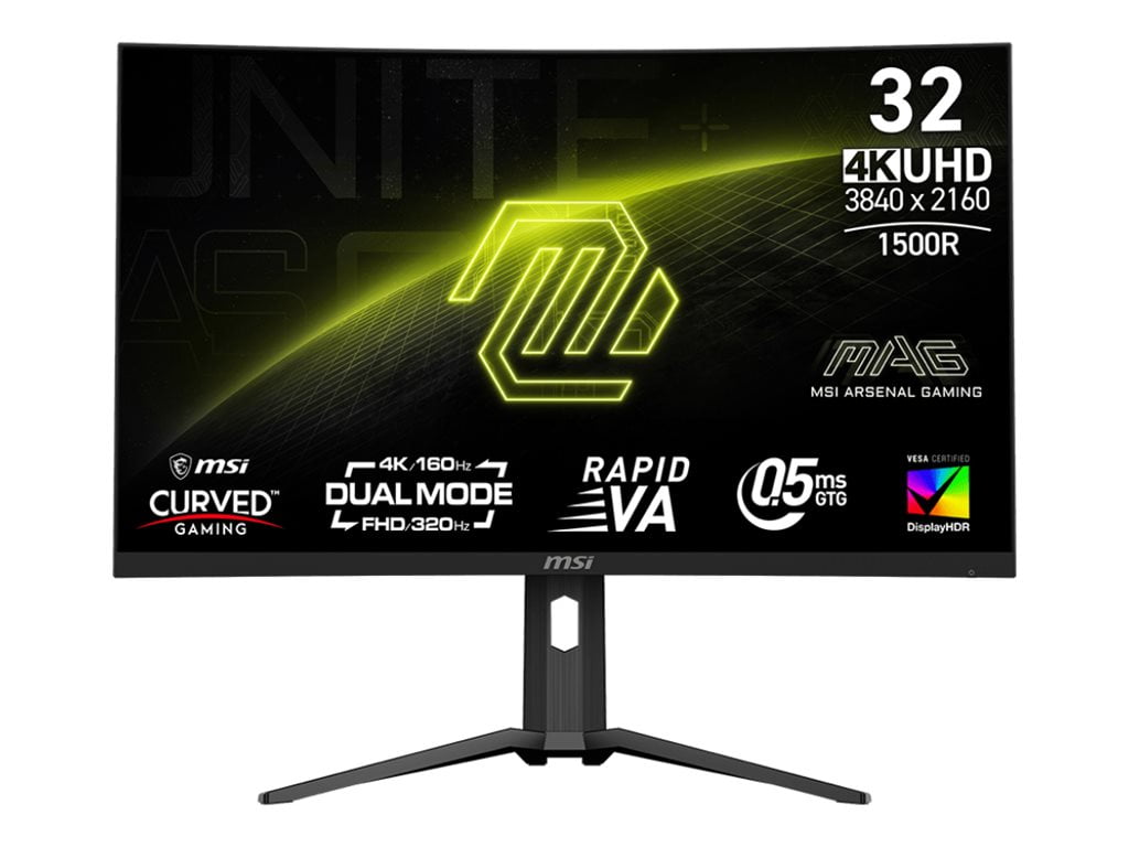 MSI MAG 321CUPDF 31.5 inch VA UHD Display 320Hz AdaptiveSync Curved Gaming Monitor (mag321cupdf)