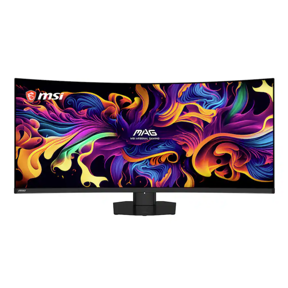 MSI MAG 341CQP QD-OLED 34" 21:9 UWQHD 240Hz Curved OLED HDR Gaming Monitor, Metallic Black