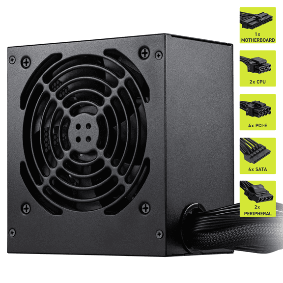 MSI MAG A650GN II Power Supply, 80 Plus Gold-certified 650W, Active PFC, 120mm Low Noise Fan