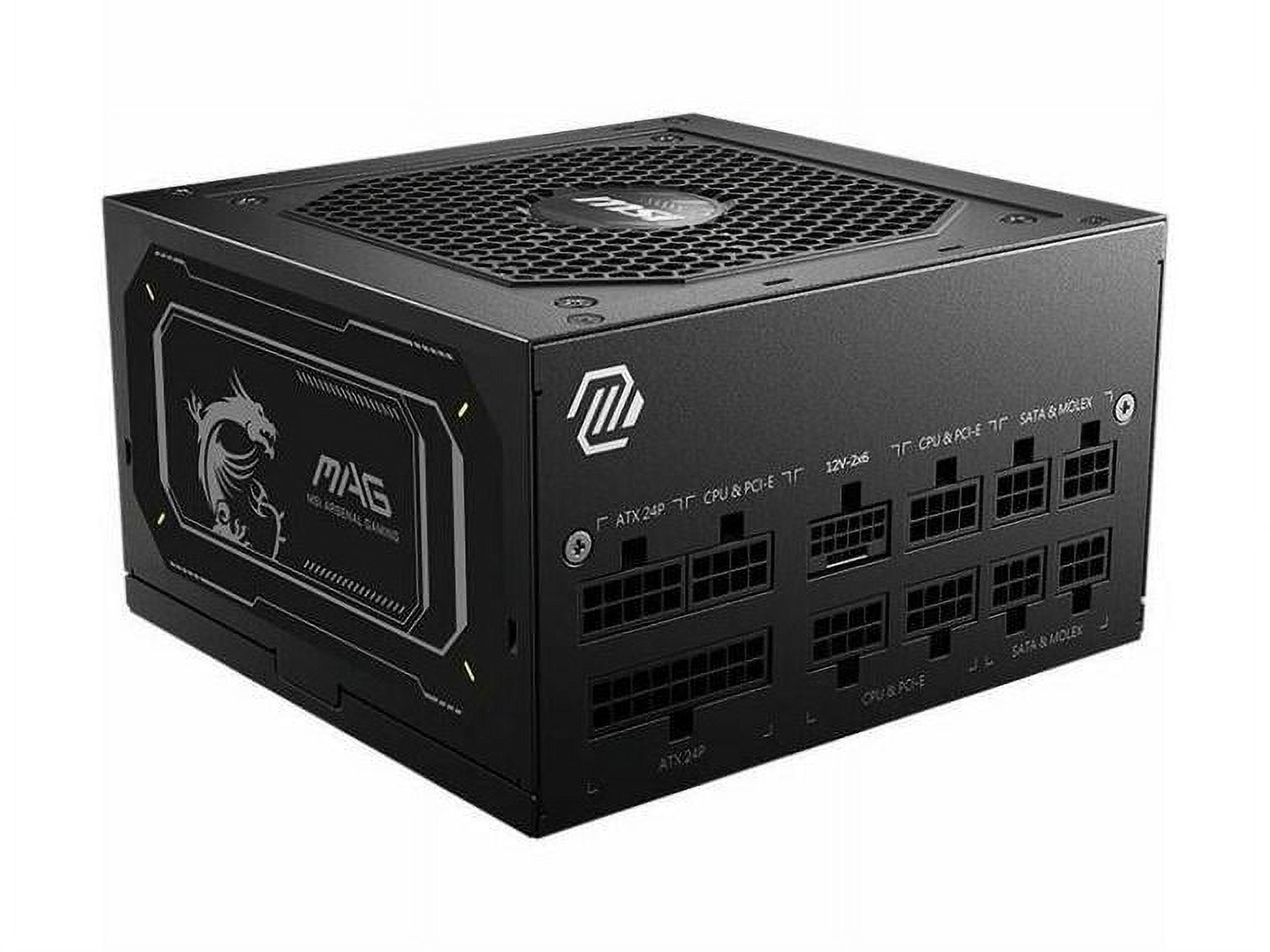 MSI MAG A850GL PCIE 5.1 & ATX 3.1 Gaming Power Supply - Full Modular - 80 Plus Gold Certified 850W - Compact Size - ATX PSU - 10 Year Warranty
