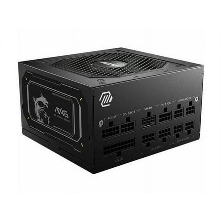 MSI MAG A850GL PCIE 5.1 & ATX 3.1 Gaming Power Supply - Full Modular - 80 Plus Gold Certified 850W - Compact Size - ATX PSU - 10 Year Warranty