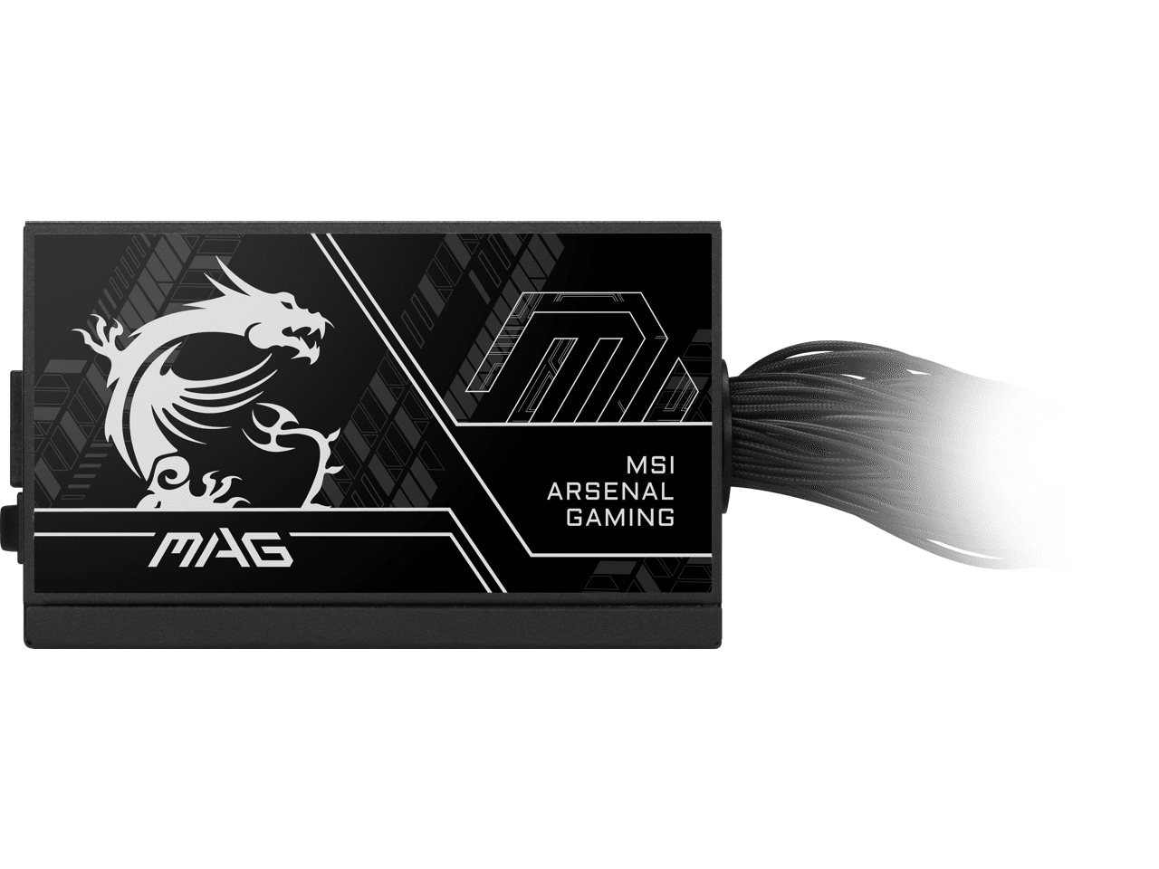 MSI MAG A650BN PCIE5, Non-Modular Compact Gaming 650W Power Supply, 80+ Bronze, ATX 3.1 & PCIe 5.1 Ready, Low-Noise Fan, Embossed Jacket Cables, 5 Year Warranty