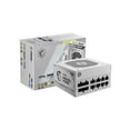 thumbnail image 1 of MSI - MAG A850GL PCIE5 WHITE 5.0, 80 GOLD Fully Modular Gaming PSU, 12VHPWR Cable, ATX 3.0 Compatible, 1250W Power Supply, 1 of 5