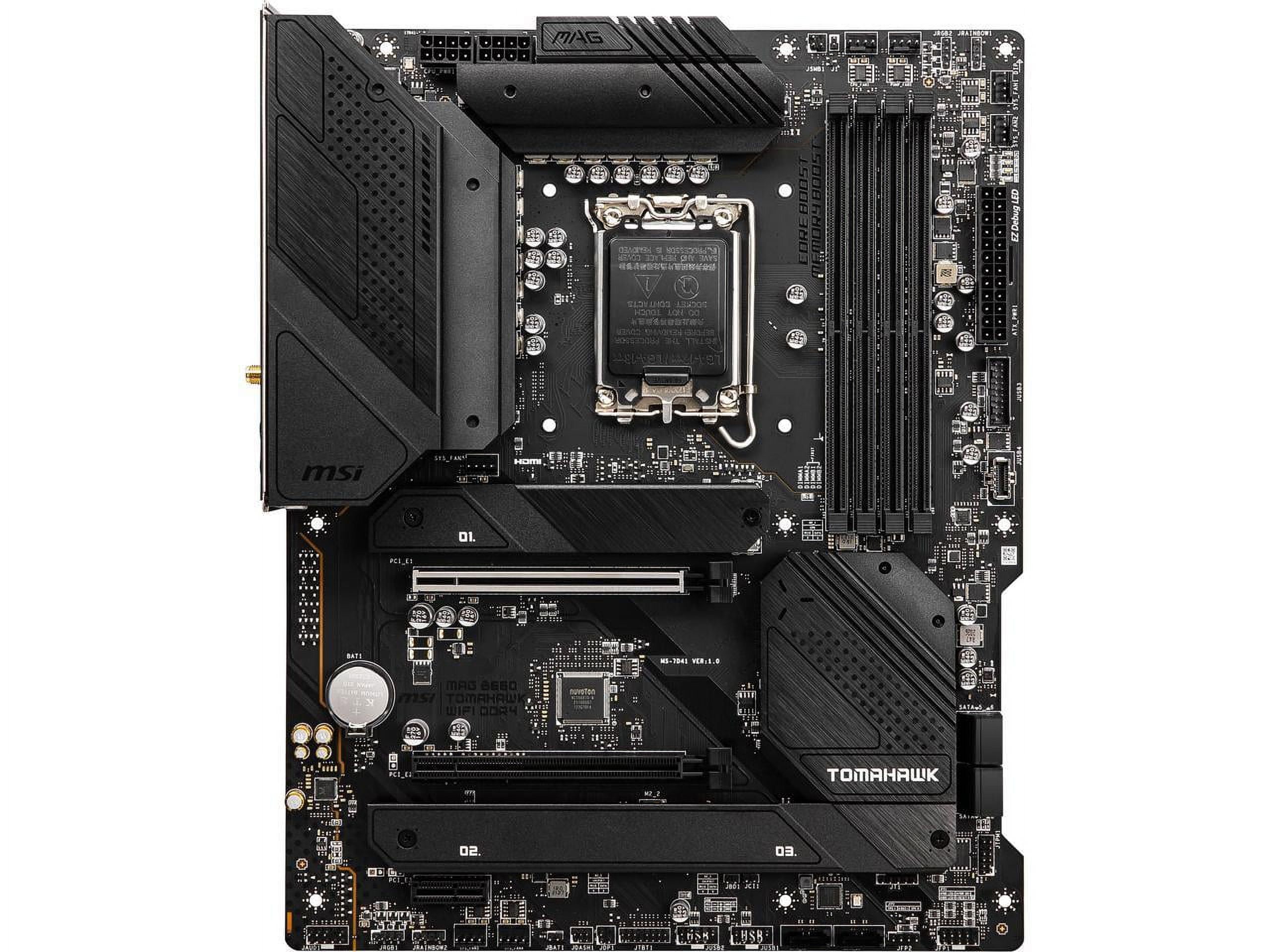 MSI MAG B660 TOMAHAWK WIFI DDR4 LGA 1700 ATX Intel Motherboard