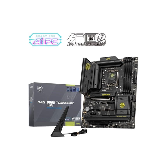 MSI MAG B860 TOMAHAWK WIFI LGA 1851 DDR5 Intel Core Ultra Series 2 ATX Motherboard